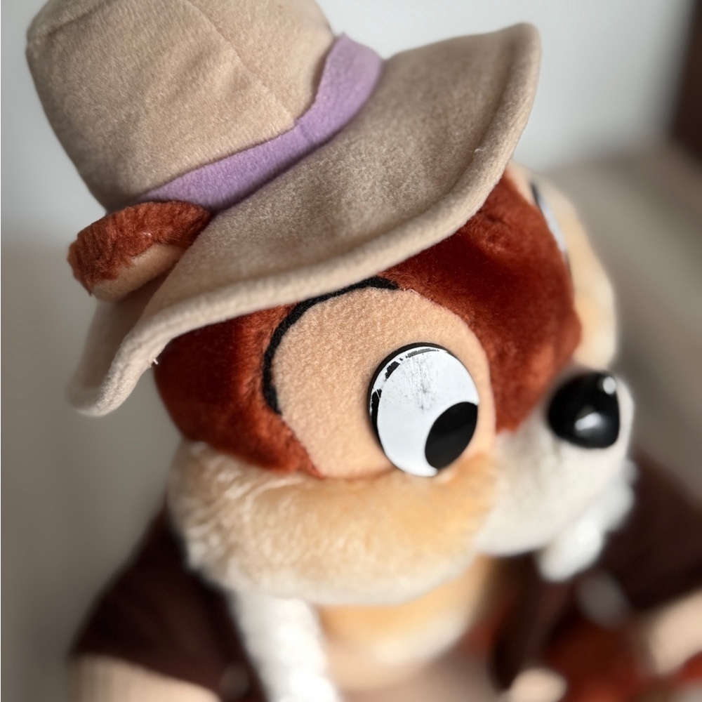 Vintage 90s Disney Parks Rescue Ranger Chip Plush – 12” Stuffed Animal - Picture 3 of 11